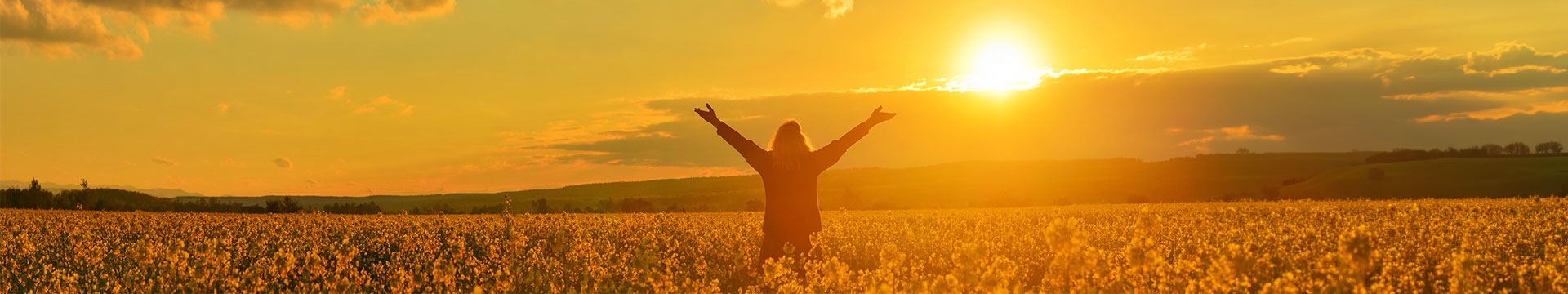 Woman In Sunflower Field